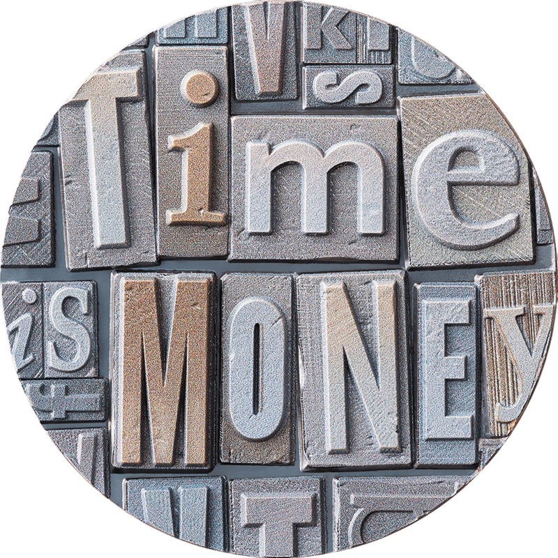 Srebrna moneta Znak słowa: Czas to pieniądz 2023 2 uncje - wysyłka 24 h! - Mennica Skarbowa