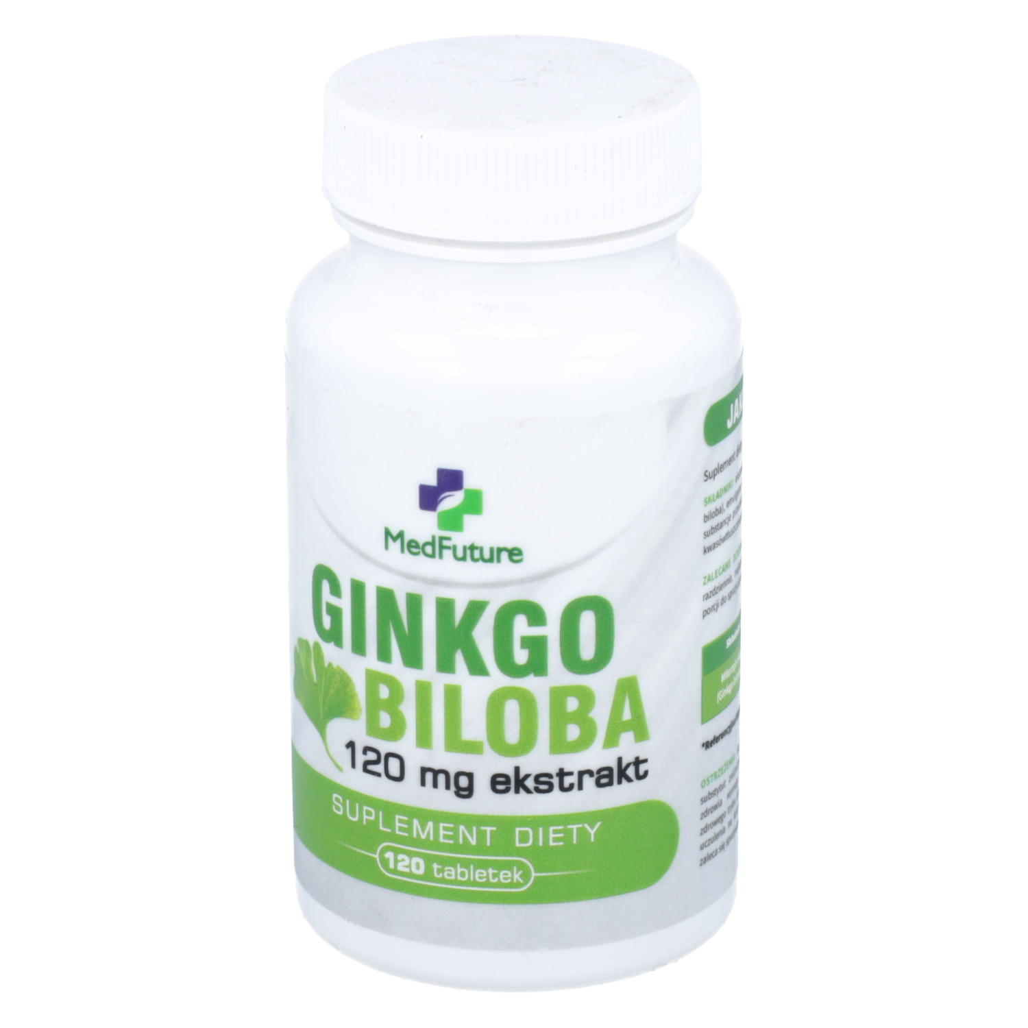 Medfuture ginkgo biloba 120 mg ekstrakt, 120 tabletek (data ważności: 30.06.2026)