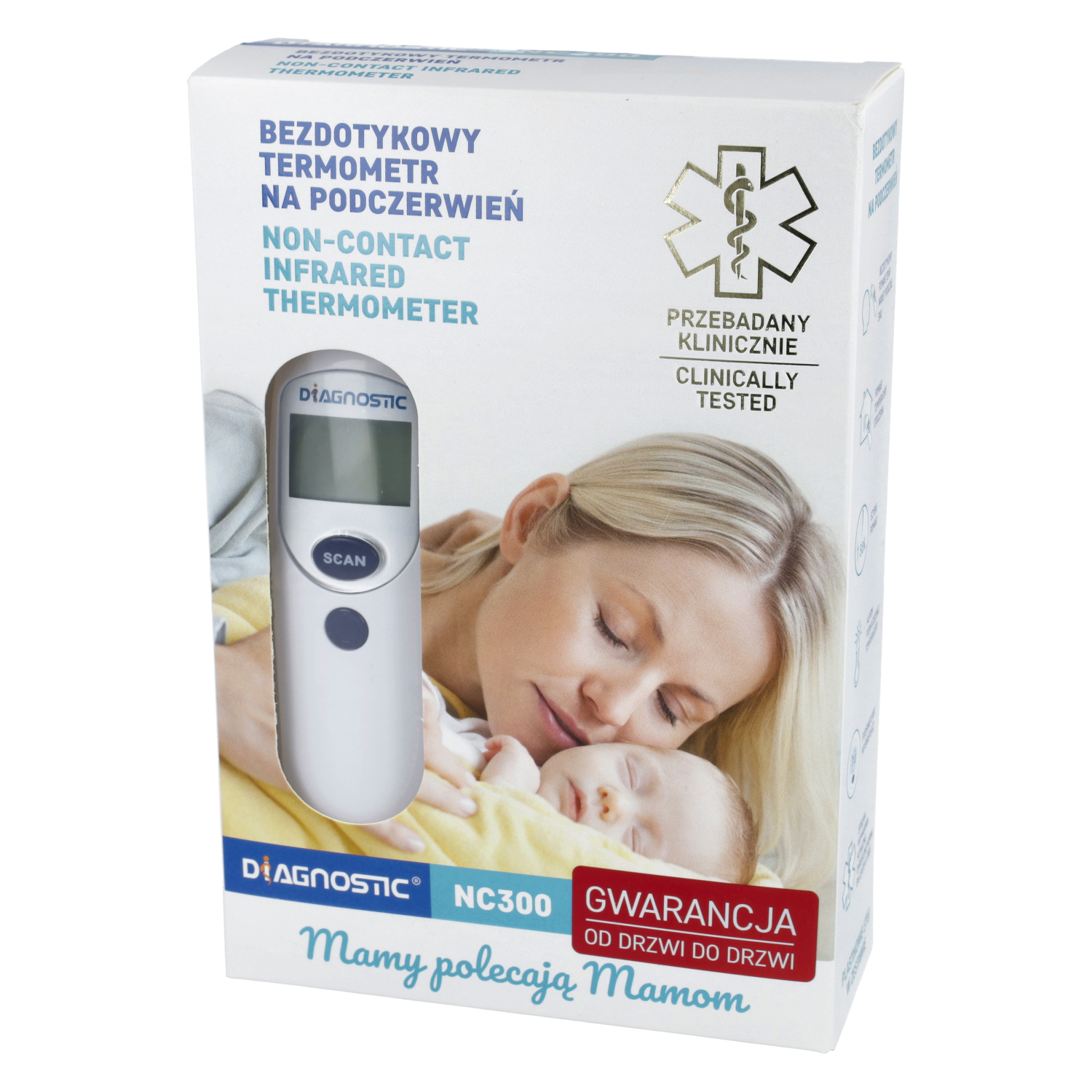 Diagnostic nc300 - bezdotykowy termometr na podczerwień, 1 sztuka