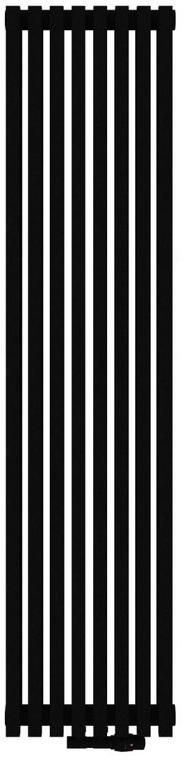 Radox Vertica Uno grzejnik pokojowy 190x35,6 cm podłączenie dolne czarny RX-VRD.002T.1900.356