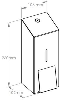 Merida Stella Black Line dozownik płynu dezynfekującego w sprayu 1000 ml czarny DSC406