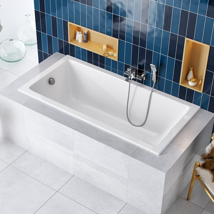 Excellent Wave Slim wanna prostokątna 180x80 cm biały WAEX.WAV18WHS