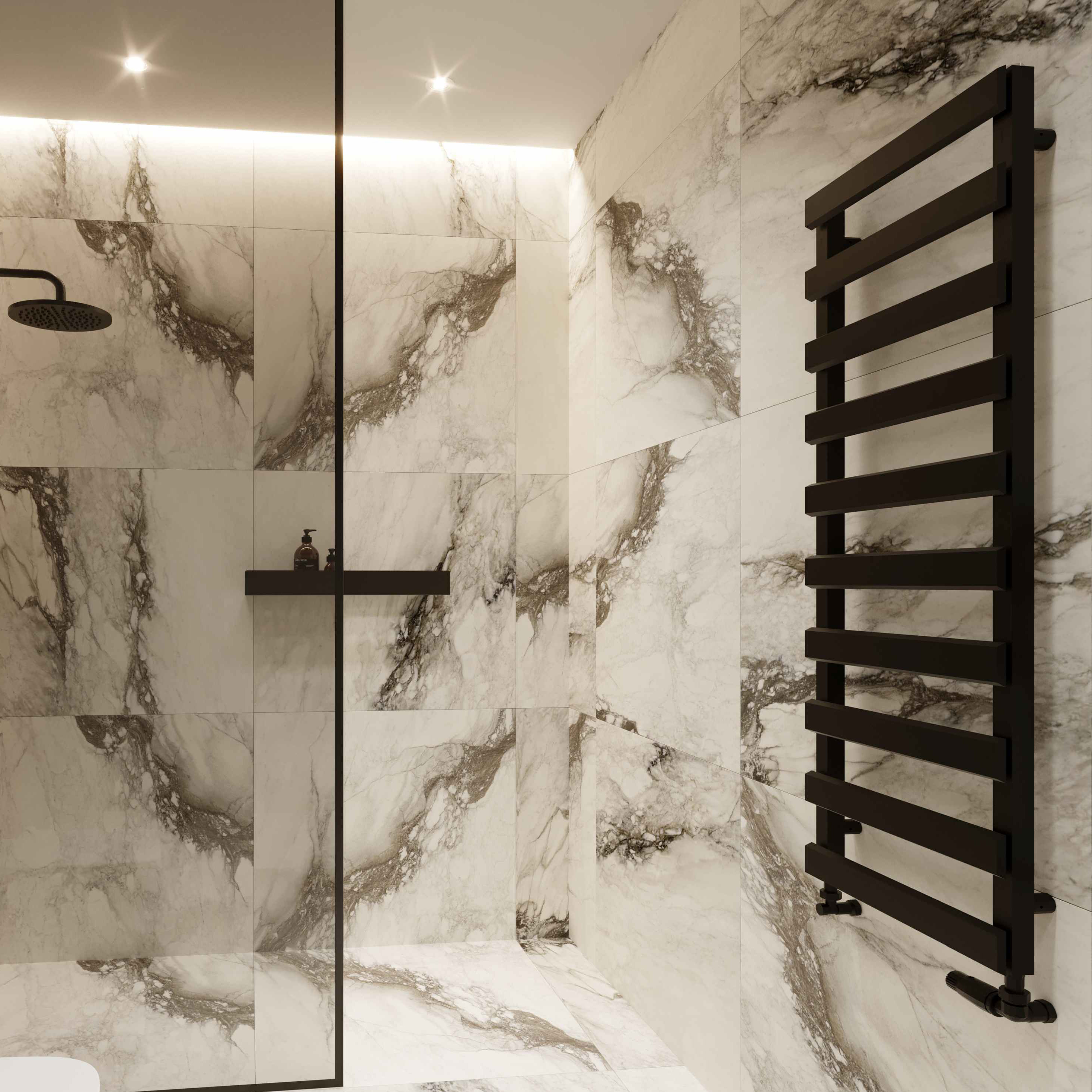 Luxrad Scala New grzejnik łazienkowy dekoracyjny 123x50 cm biały SCN123005009003