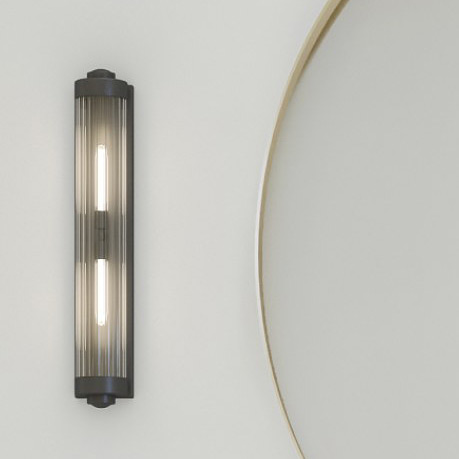 Open Design Fumi Parette Nero kinkiet 2x8W LED czarny mat/przezroczysty OR84498