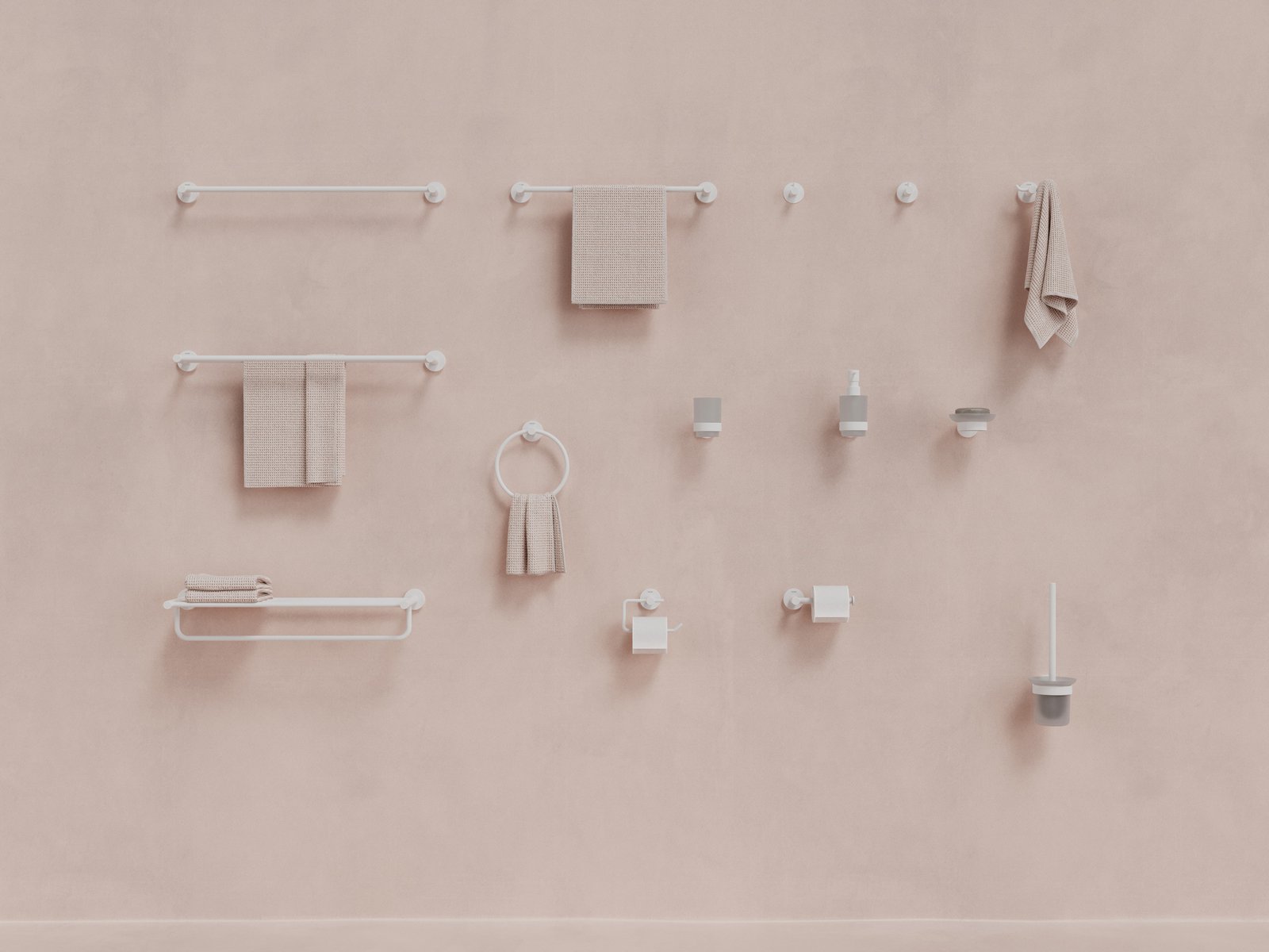 Ravak Kona wieszak na ręcznik biały mat X07P1313