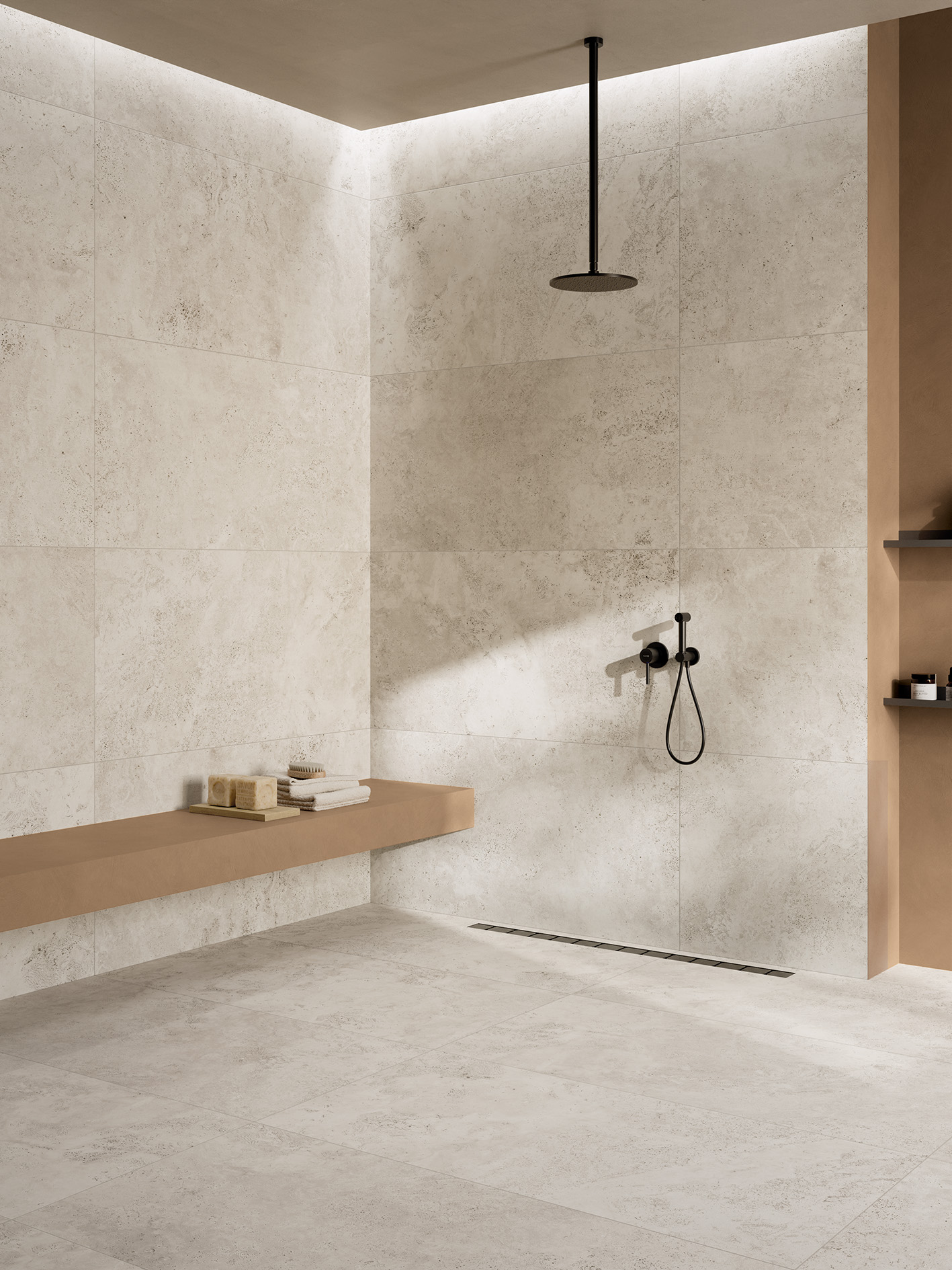 ABK Sensi Roma Cross Ivory płytka podłogowa 119,4x59,6 cm beżowa-biała