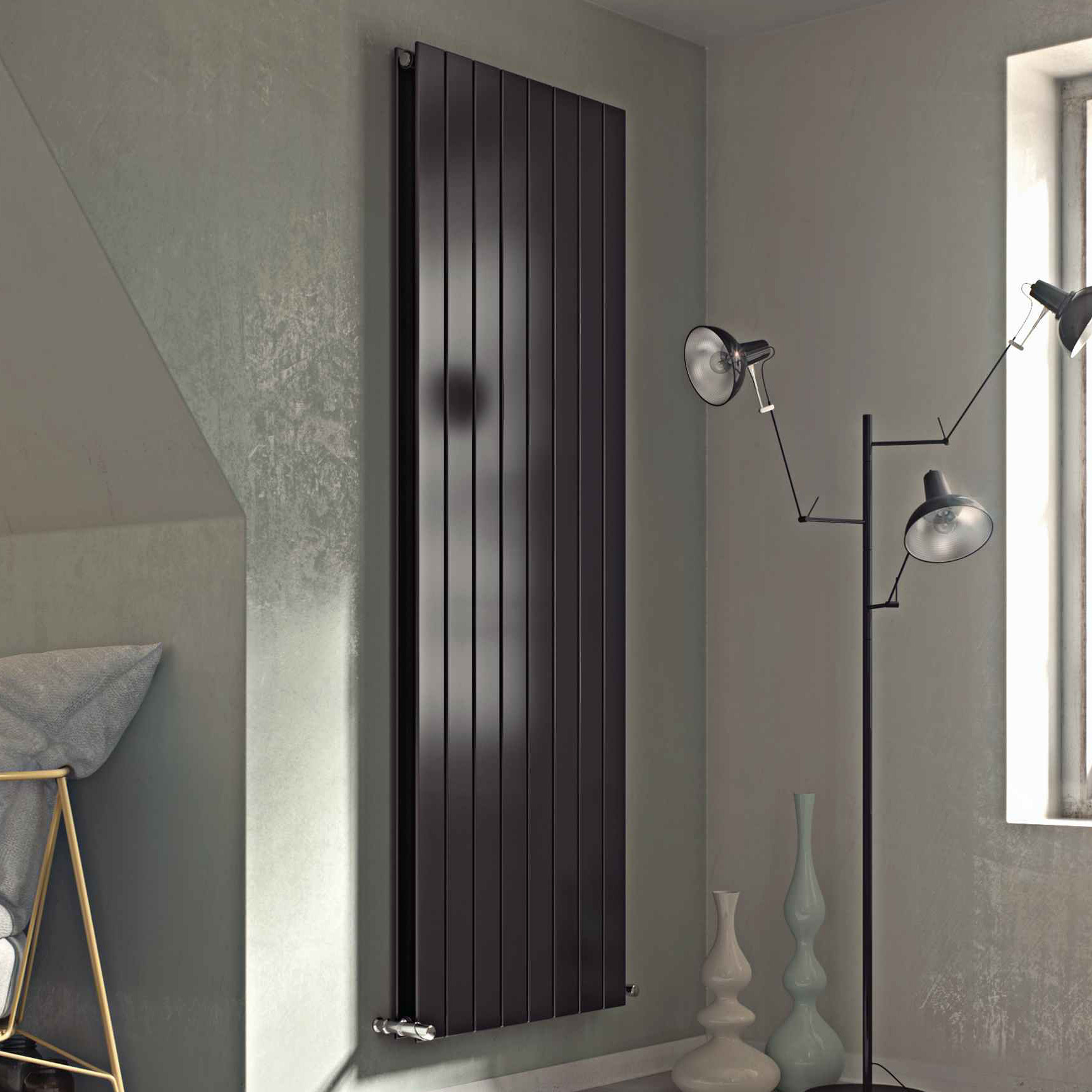 Luxrad Niagara Podwójna grzejnik dekoracyjny 180x44,5 cm podłączenie dolne biały NIAP180004459003ZDC