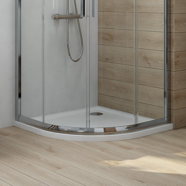 Oltens Superior brodzik półokrągły 90x90 cm biały 16002000 - Wysyłka w 24h