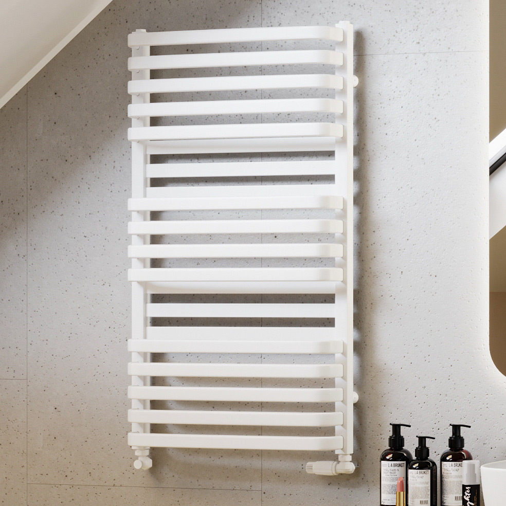 Luxrad Plus New grzejnik łazienkowy dekoracyjny 114x53 cm biały PLUN11405309003