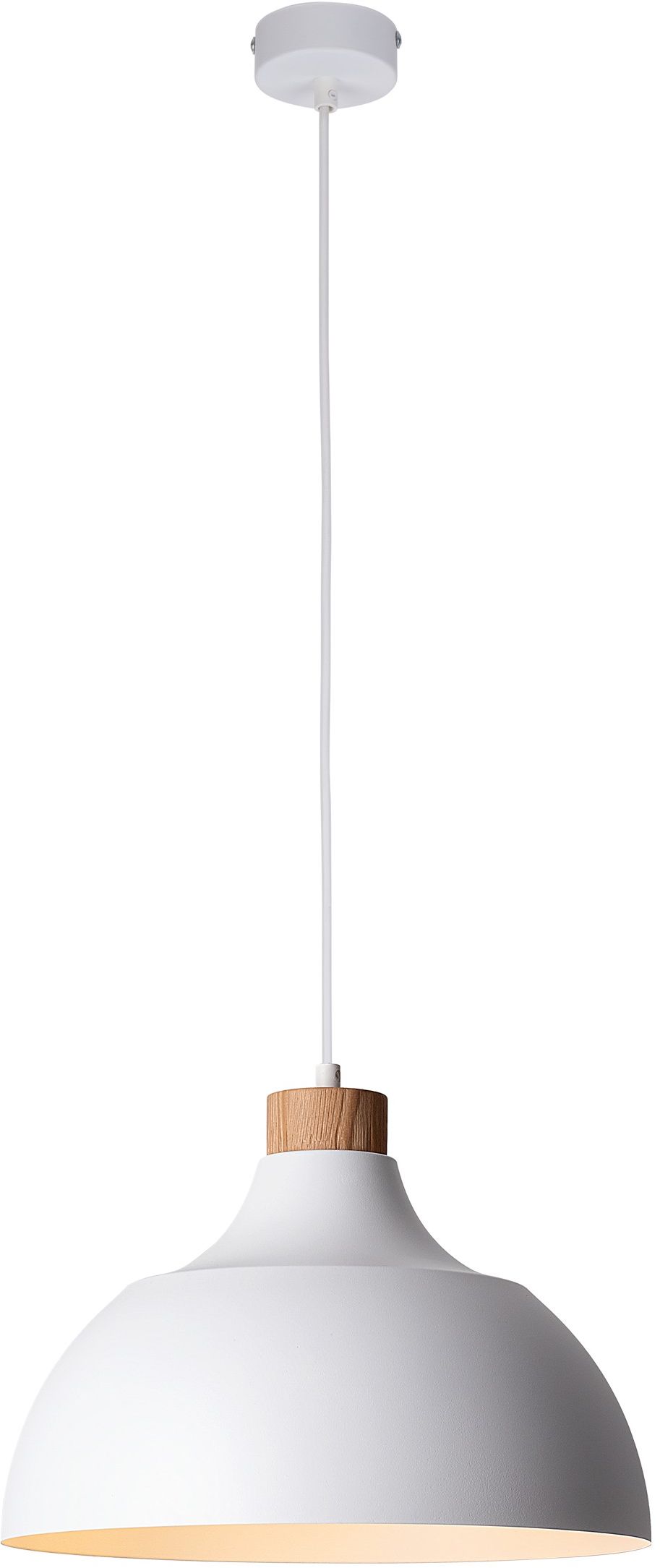 TK Lighting Cap lampa wisząca 1x15W biała 2070