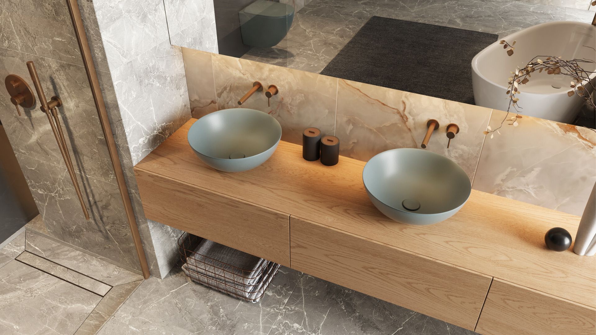 Excellent Design korek do umywalki chrom/mint blue mat ARIN.1485.K.01.MBMCR