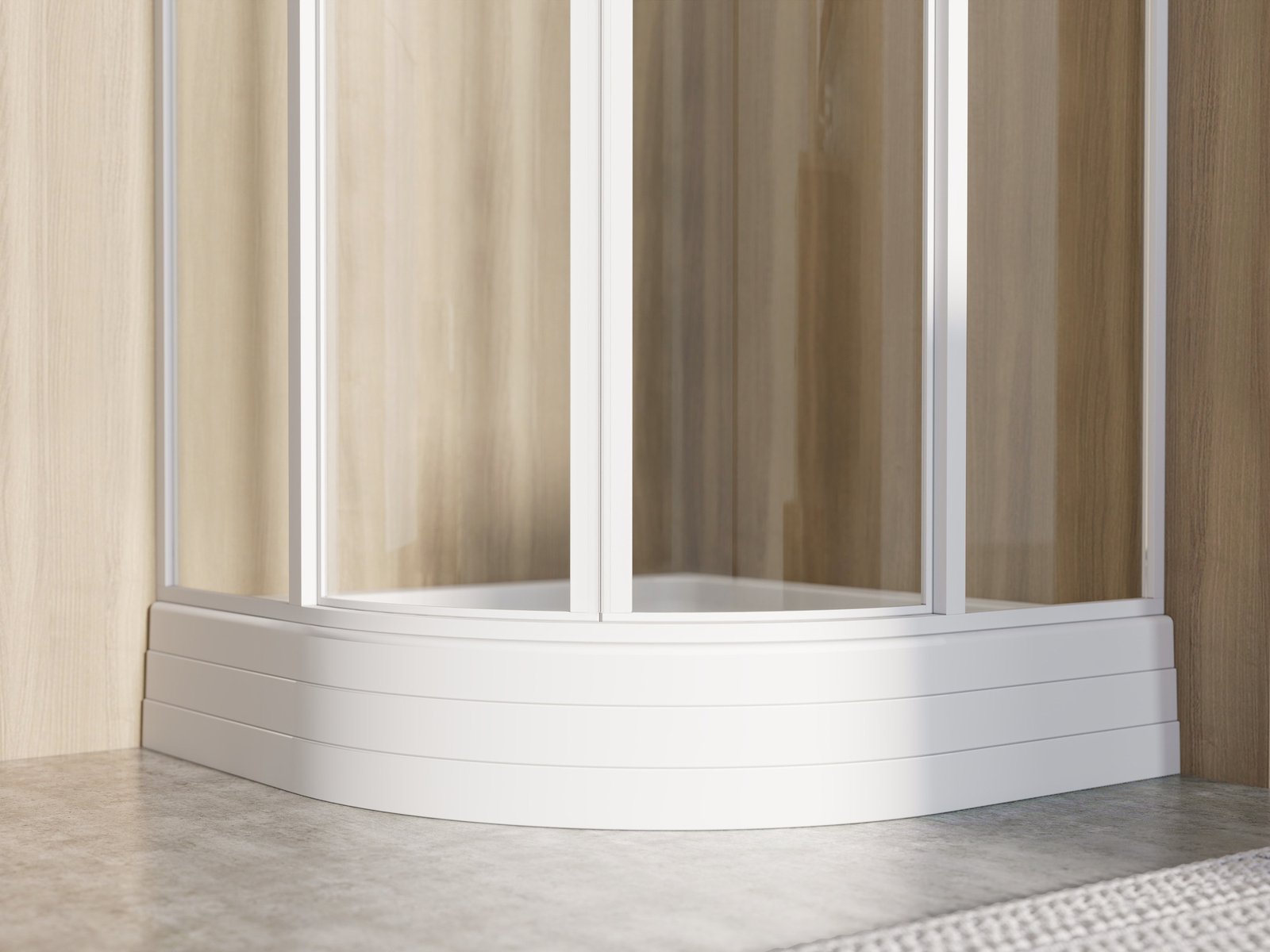 Ravak Kaskada Ronda-90 PU brodzik 90x90 cm półokrągły biały A207001120