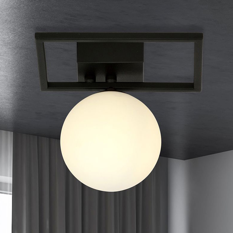 Emibig Imago lampa podsufitowa 1x10 W czarna-opal 1130/1E