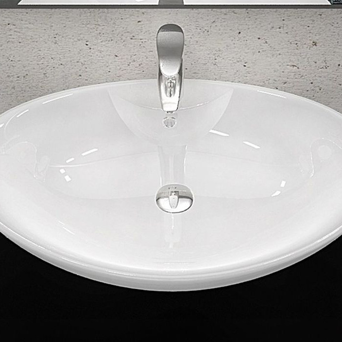 Rea Rosa-2 umywalka 58,5x38,4 cm owalna nablatowa biała REA-U0160 - Wysyłka w 24h