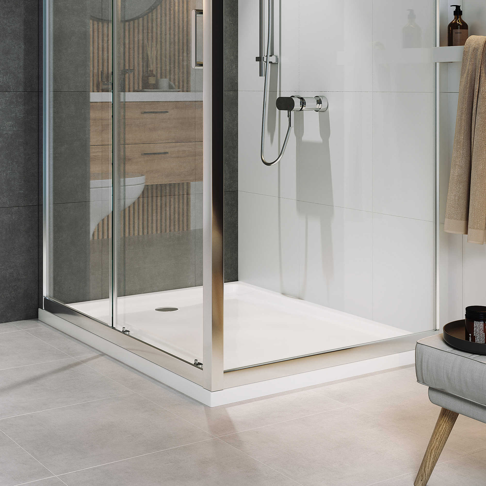 Cersanit Tako brodzik 100x80 cm prostokątny biały S204-019 - Wysyłka w 24h