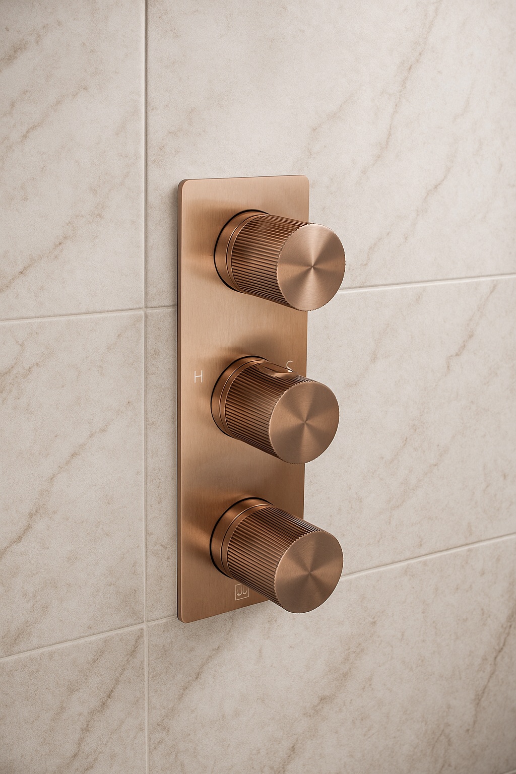 JTP Evo bateria wannowo-prysznicowa podtynkowa z termostatem brąz szczotkowany 61690BRZ