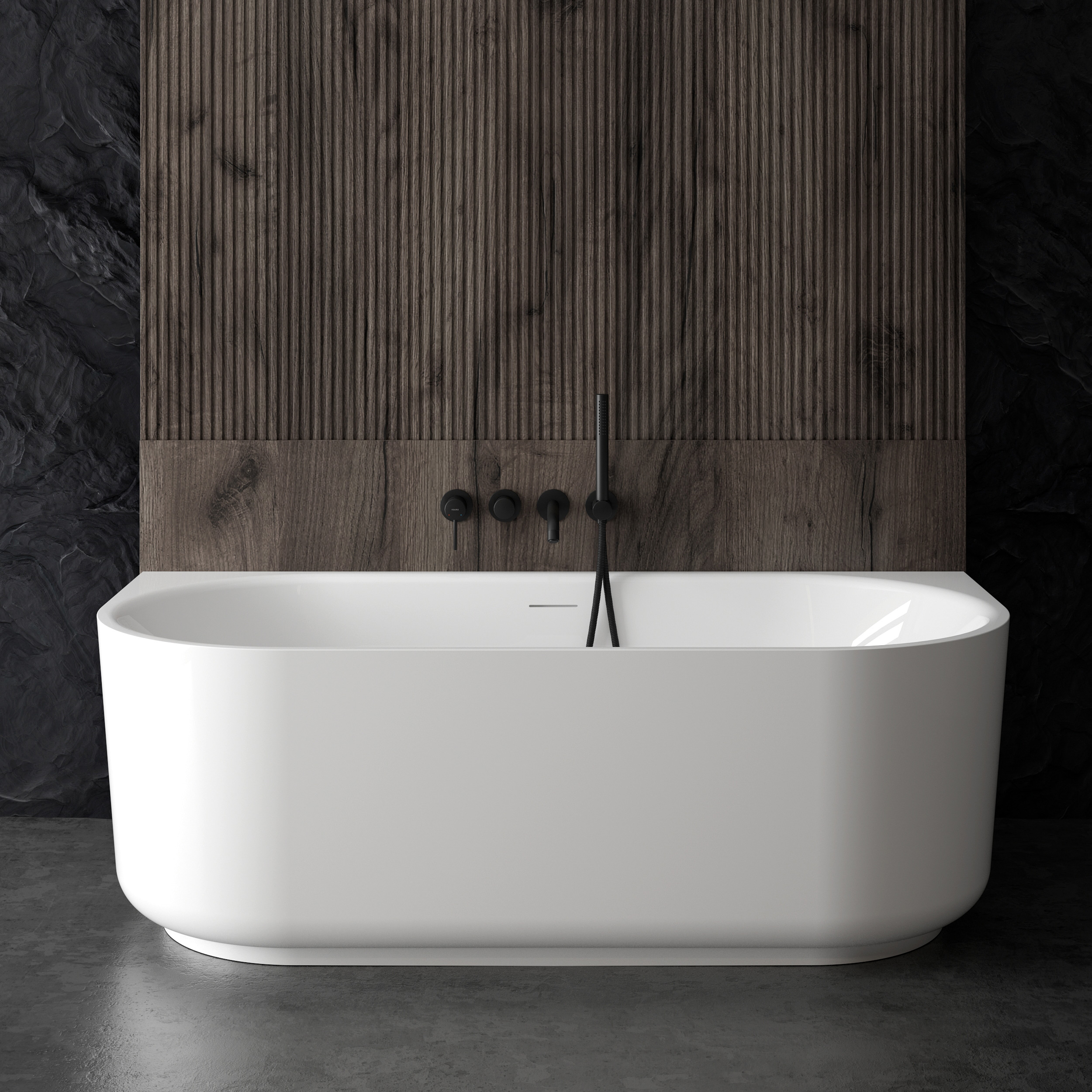 Ksuro 03 wanna wolnostojąca 170x80 cm przyścienna akrylowa biała 32004000 - Wysyłka w 24h