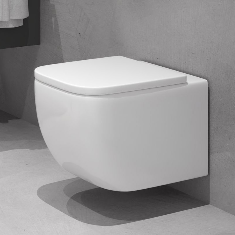 Zestaw Oltens Vernal miska WC wisząca PureRim z deską wolnoopadającą Slim 42007000 - Wysyłka w 24h