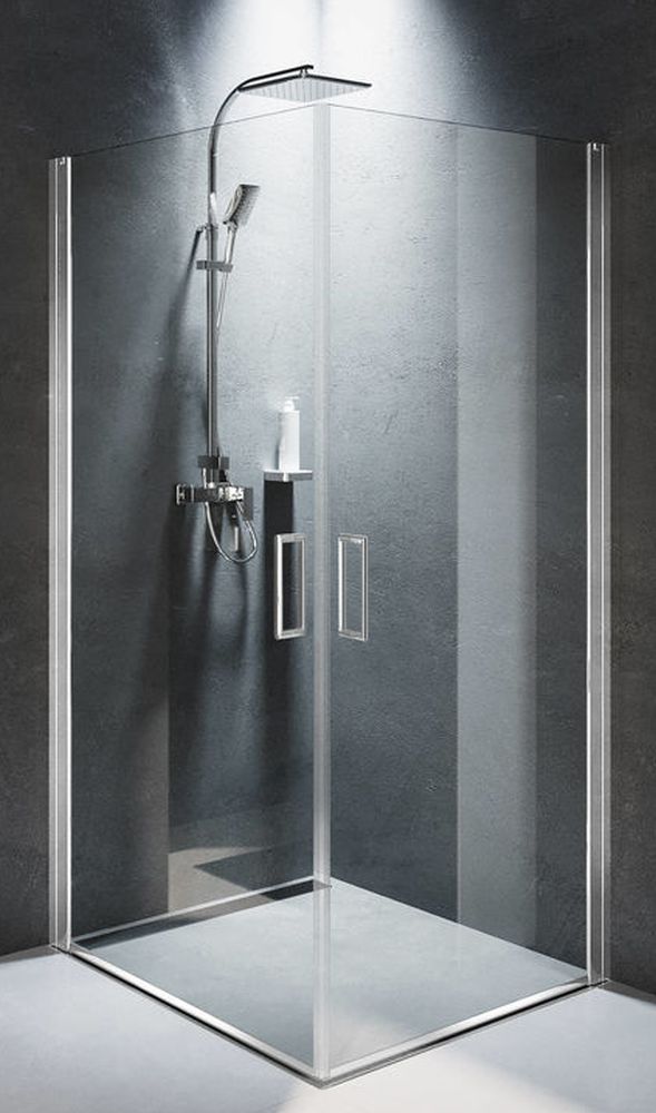 Riho Novik Z209 kabina prysznicowa 90x90 cm kwadratowa chrom błyszczący/szkło przezroczyste G003024120