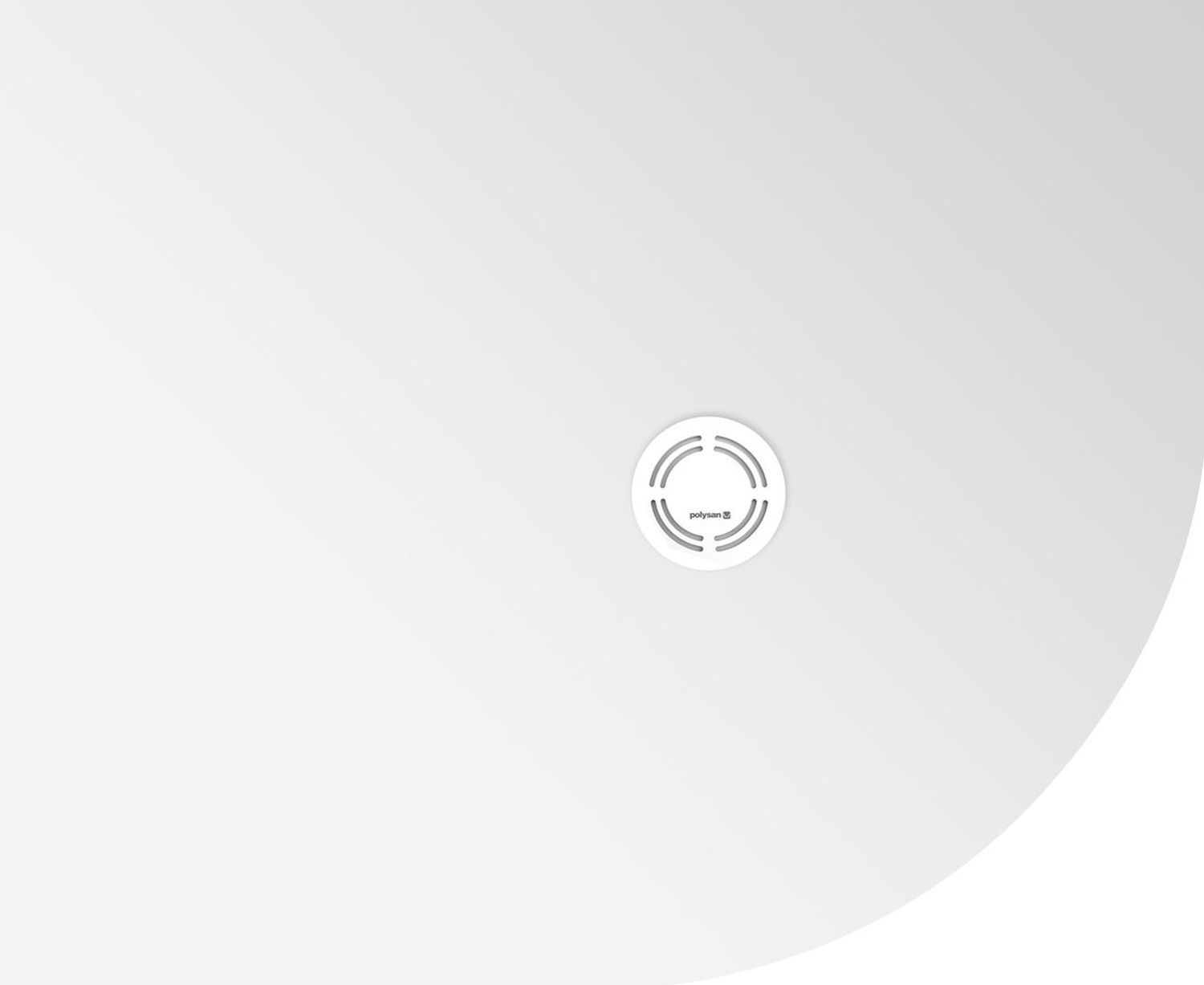 Polysan Flexia brodzik 110x90 cm półokrągły lewy biały 91341