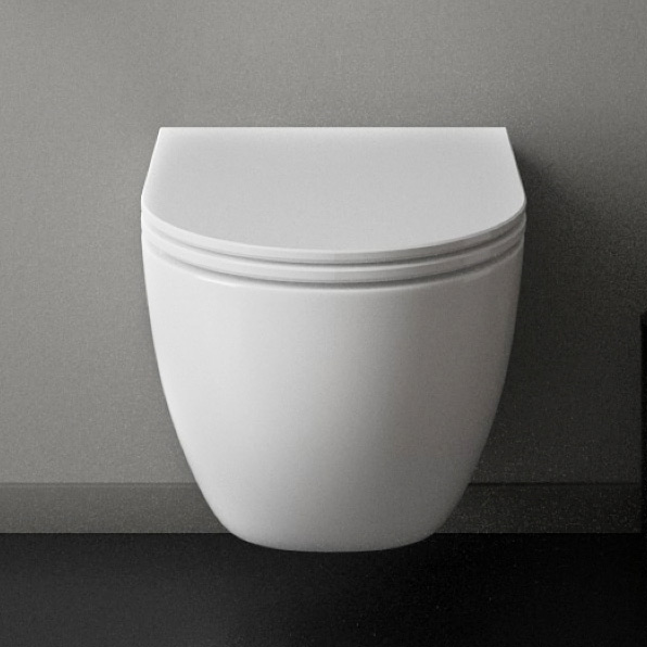 Zestaw Ksuro 01 miska WC wisząca Pure Edge z powłoką Intelligent Coat z deską wolnoopadającą biały 22801000 - Wysyłka w 24h