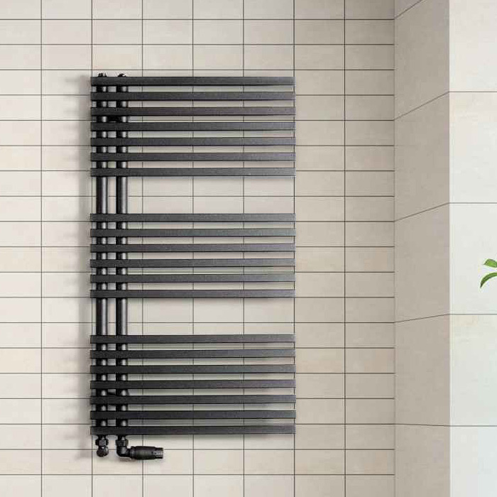 Luxrad Typ E grzejnik łazienkowy dekoracyjny 117,9x50 cm grafit TPE11790500S007