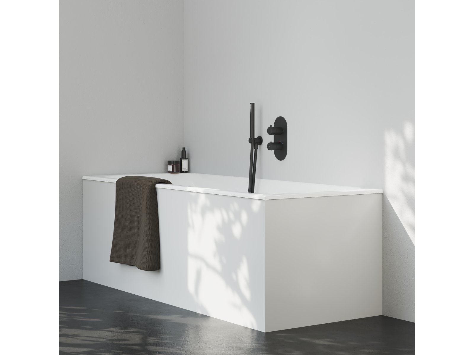 Ravak Espirit bateria wannowo-prysznicowa podtynkowa z termostatem czarna X070286