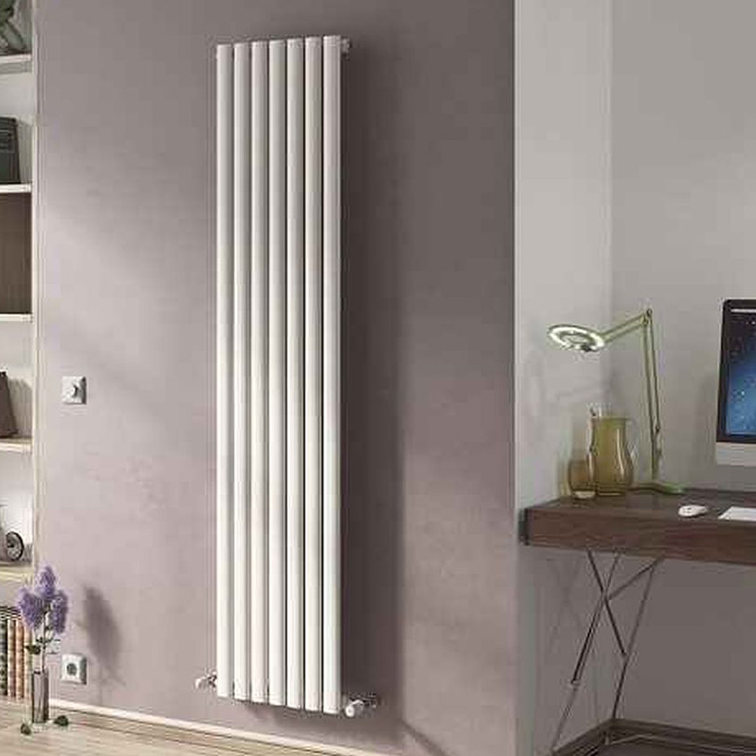 Luxrad Fortuna Pojedyncza grzejnik dekoracyjny 180x46,8 cm podłączenie dolne biały FOR180004689003ZDC