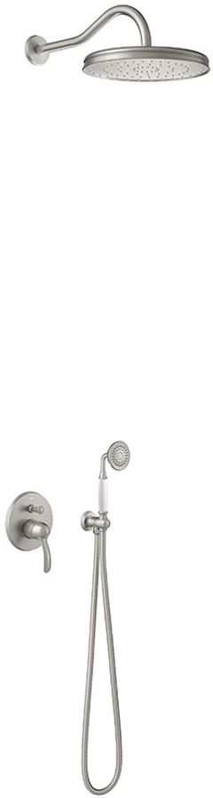 Tres Monoclasic zestaw prysznicowy podtynkowy z deszczownicą stal 242.180.03.AC