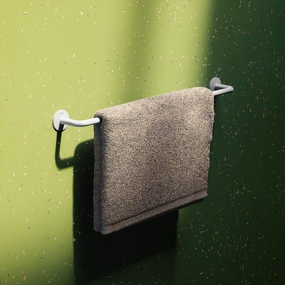 Axor Universal Circular wieszak na ręcznik ścienny biały mat 42860700