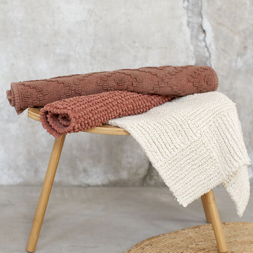 Sealskin Delhi dywanik łazienkowy 60x90 cm bawełna ciemny różowy 800111 - Wysyłka w 24h