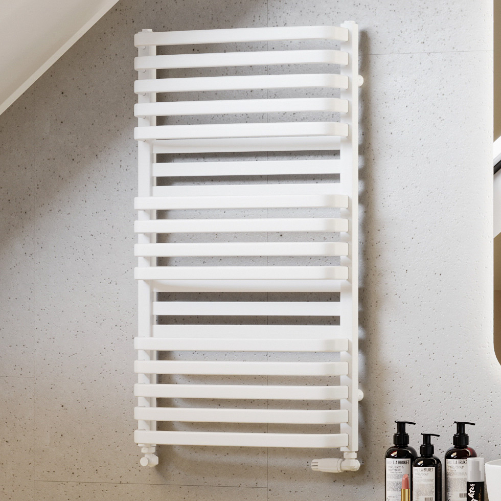 Luxrad Plus New grzejnik łazienkowy dekoracyjny 72,6x43 cm biały PLUN7264309003