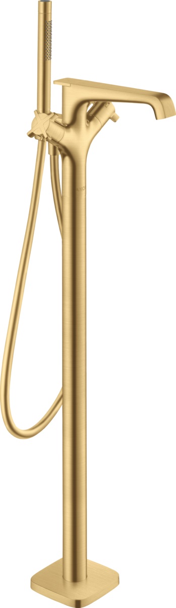 Axor Citterio E bateria wannowo-prysznicowa wolnostojąca termostatyczna złoty optyczny szczotkowany 36416250