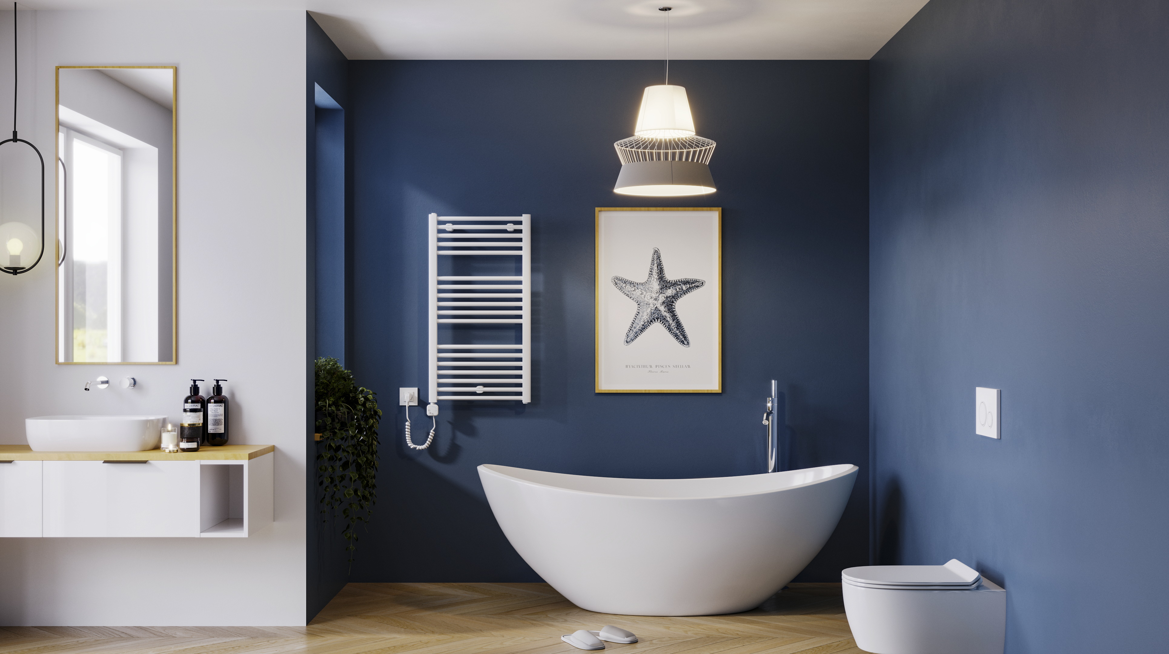 Luxrad Eltop grzejnik elektryczny 92x50 cm biały ELT9205009003ERG