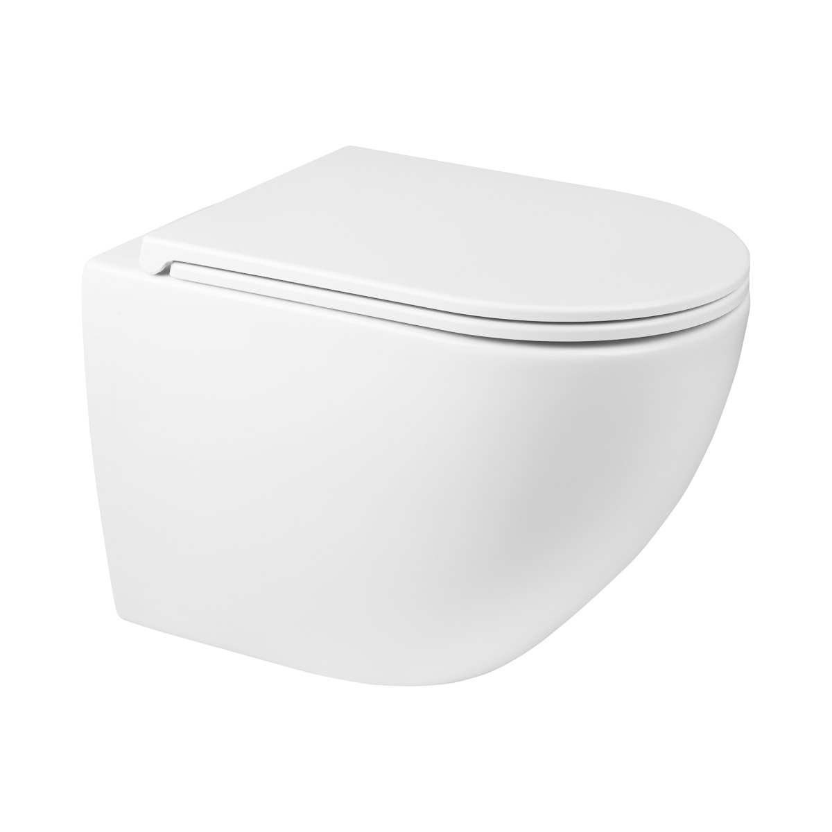 Zestaw Oltens Hamnes OneForm Kort Stille PureRim miska WC wisząca z powłoką SmartClean z deską wolnoopadającą biały połysk 42554000 - Wysyłka w 24h