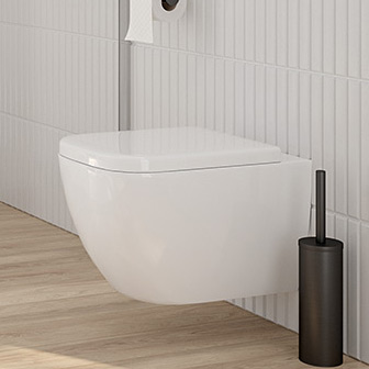 Zestaw Oltens Vernal miska WC wisząca PureRim z powłoką SmartClean z deską wolnoopadającą 42506000 - Wysyłka w 24h