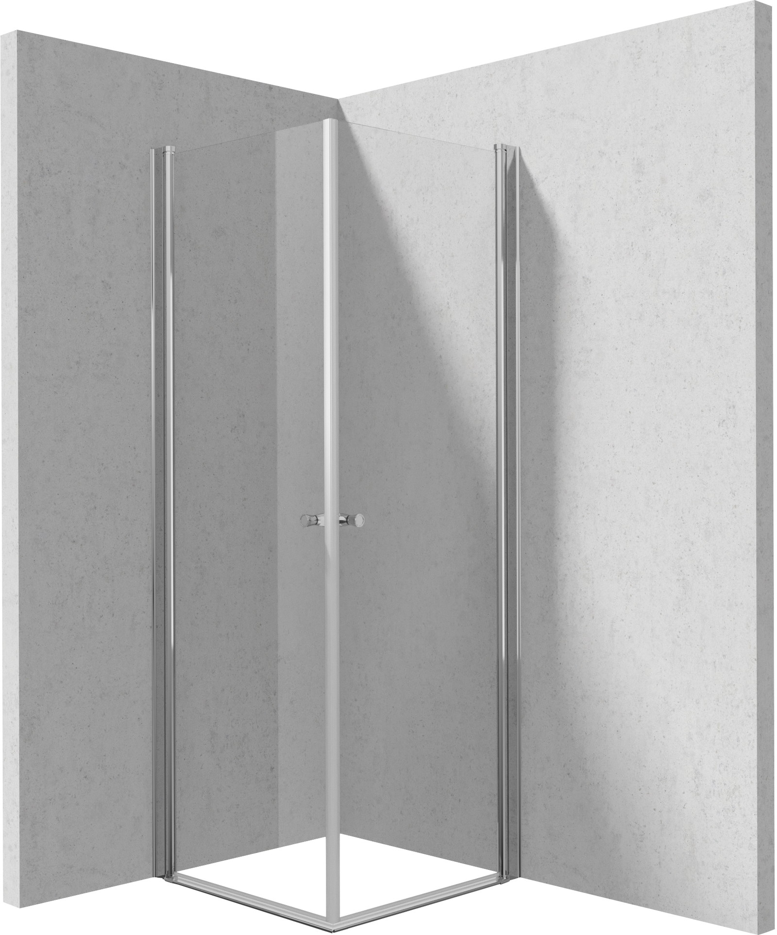 Deante Kerria Plus kabina prysznicowa 90x90 cm kwadratowa chrom połysk/szkło przezroczyste KKN0W09W09