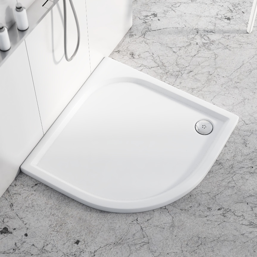 Schedline Canes brodzik półokrągły 90x90 cm biały 3SP.C1O-9090