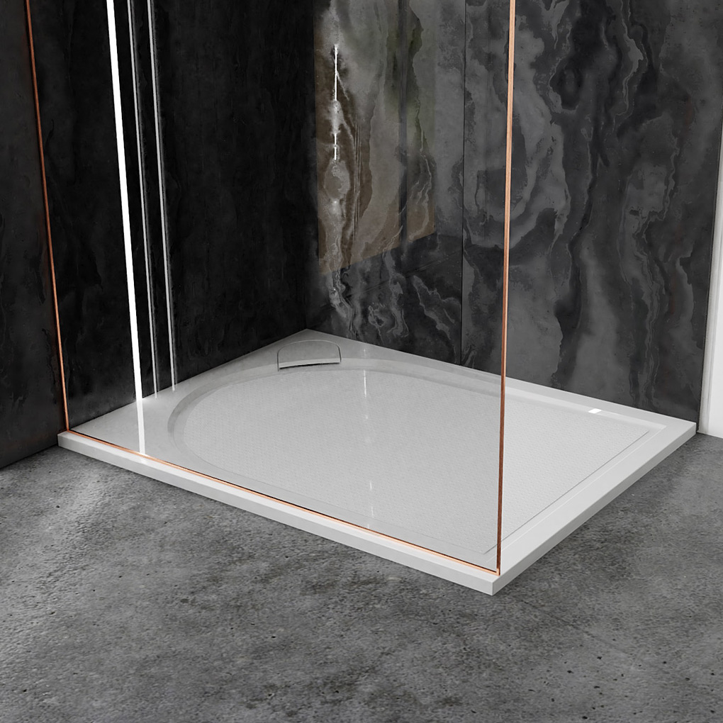 Vayer Virgo brodzik 100x80 cm prostokątny antypoślizgowy biały 100.080.001.2-1.0.0.0.0