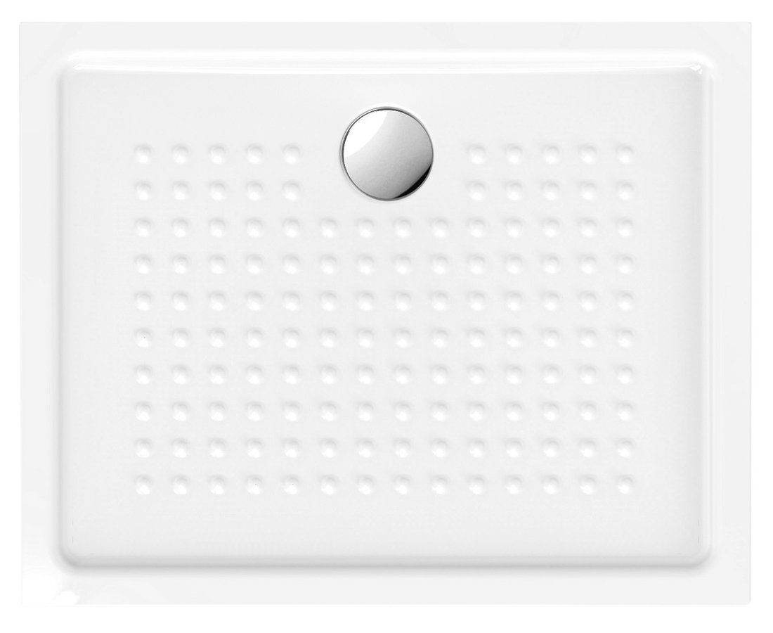 GSI Extra Flat brodzik 100x80 cm prostokątny ceramiczny biały 438511