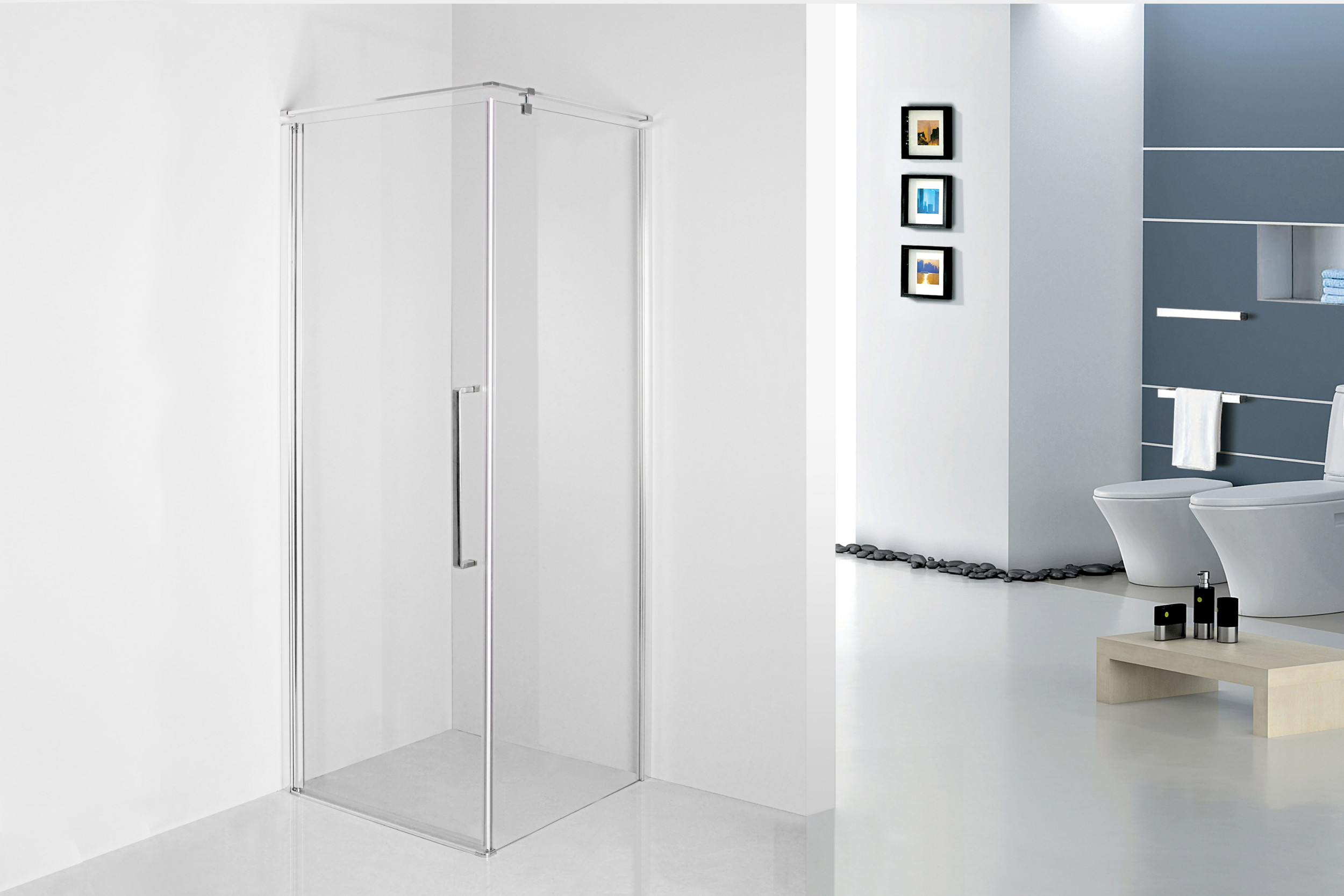 Sea-Horse Fresh Line kabina prysznicowa 90x90 cm kwadratowa chrom/szkło przezroczyste BK260T09