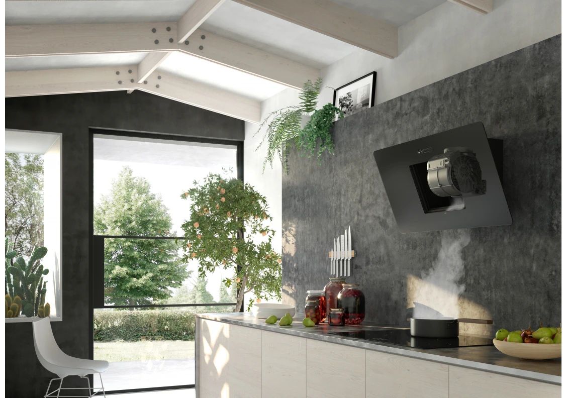 Franke Neo FNO 805 BK okap kuchenny 80 cm przyścienny szkło czarne 330.0591.775