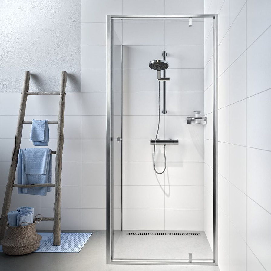 Sealskin Contour kabina prysznicowa 90x90 cm kwadratowa szczotkowany/szkło przezroczyste CD180906325100