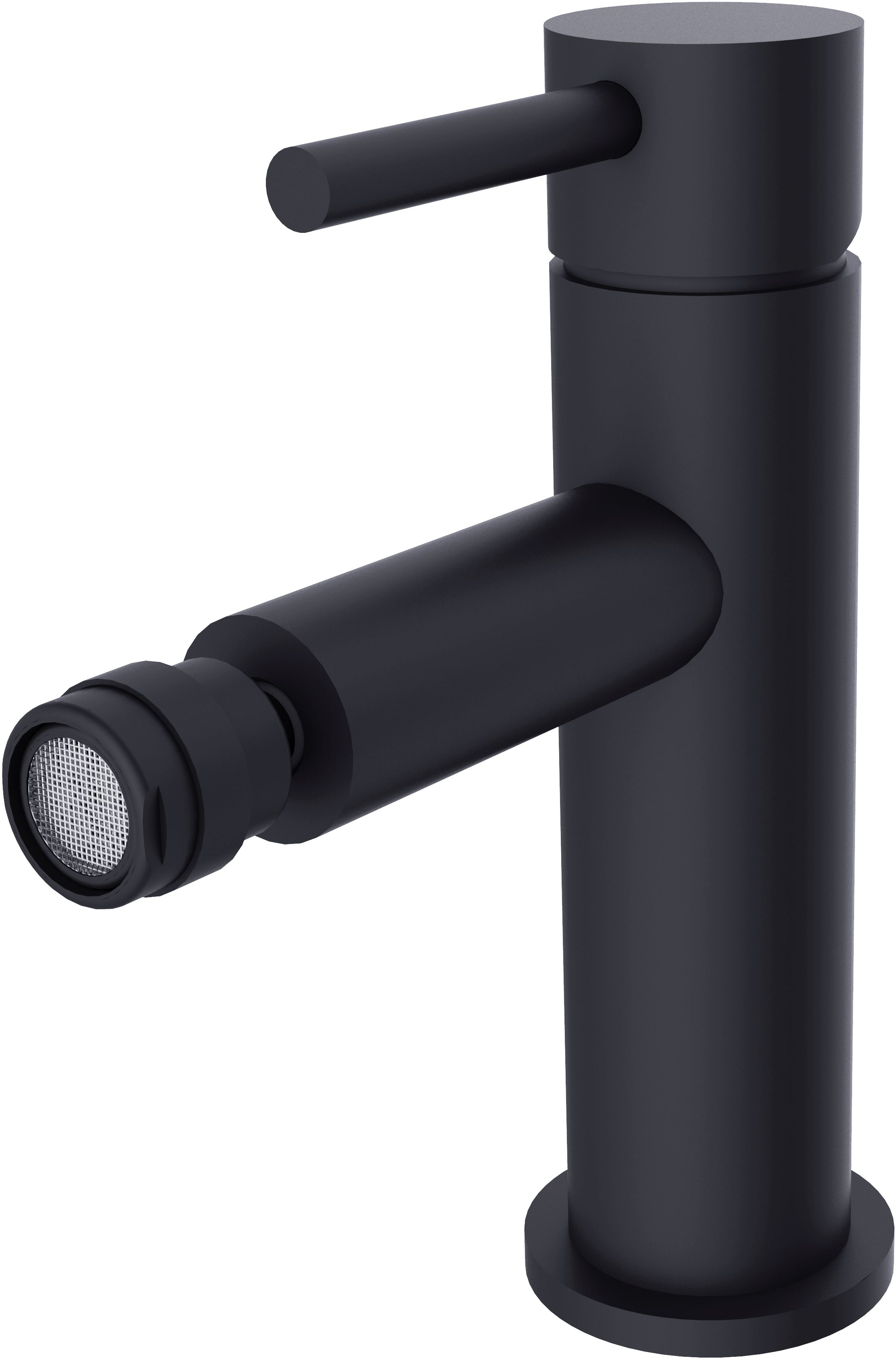 Besco Illusion bateria bidetowa stojąca czarny mat BB-I-CZ