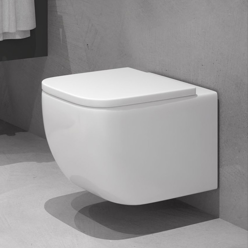 Zestaw Oltens Vernal miska WC wisząca PureRim z powłoką SmartClean z deską wolnoopadającą Slim 42507000 - Wysyłka w 24h