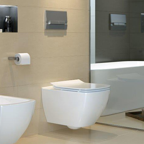 Zestaw Cersanit Virgo miska WC wisząca CleanOn z deską wolnoopadającą biały S701-427 - Wysyłka w 24h