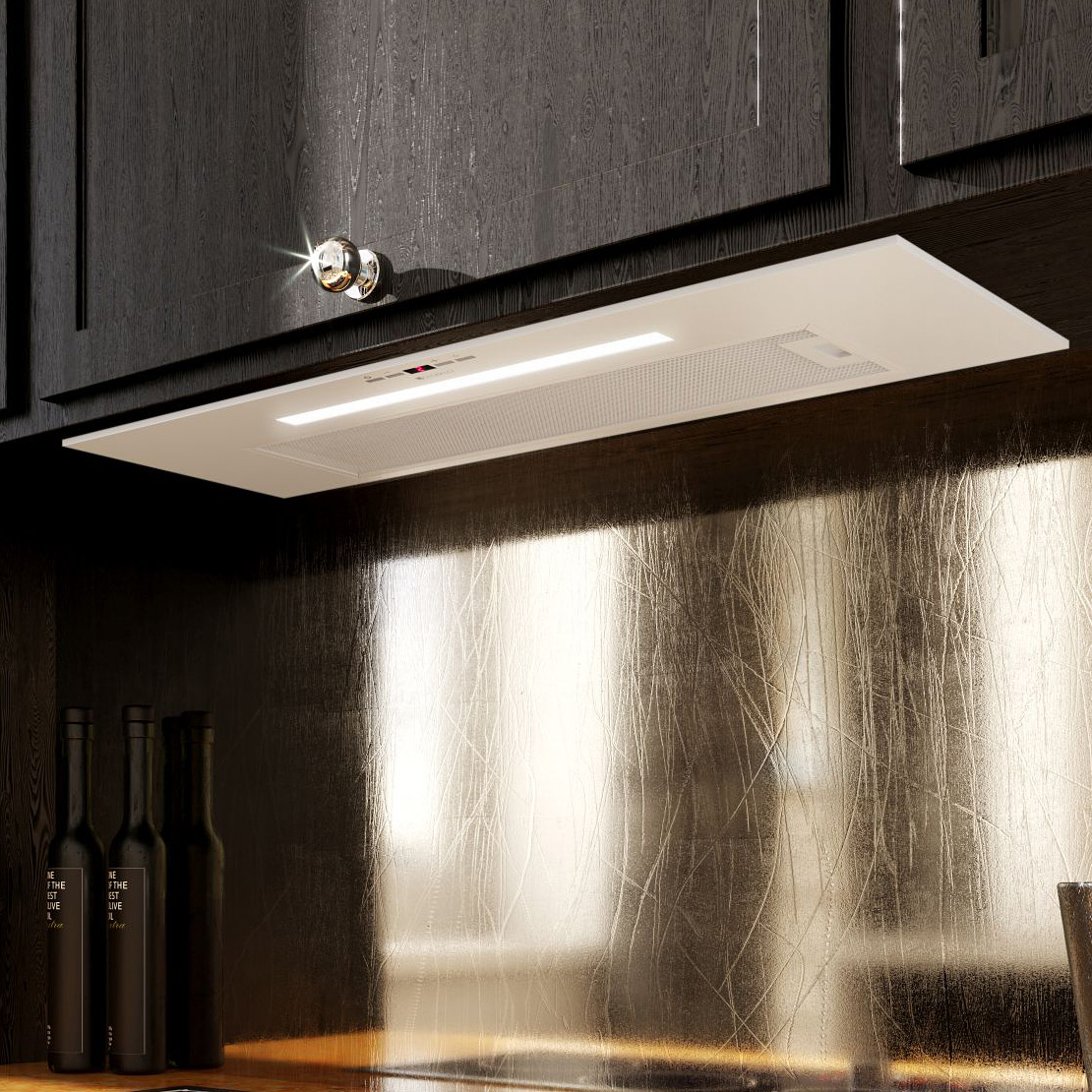 Globalo Design Agendero okap kuchenny 79,6 cm podszafkowy biały AGENDERO_80_2_WHITE