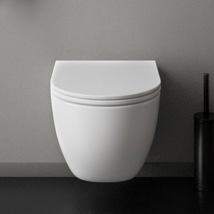 Zestaw Ksuro 01 miska WC wisząca Pure Edge z deską wolnoopadającą biały 22001000 - Wysyłka w 24h