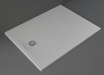 Rak Ceramics Feeling brodzik 90x120 cm prostokątny Raksolid szary RFST090120S503