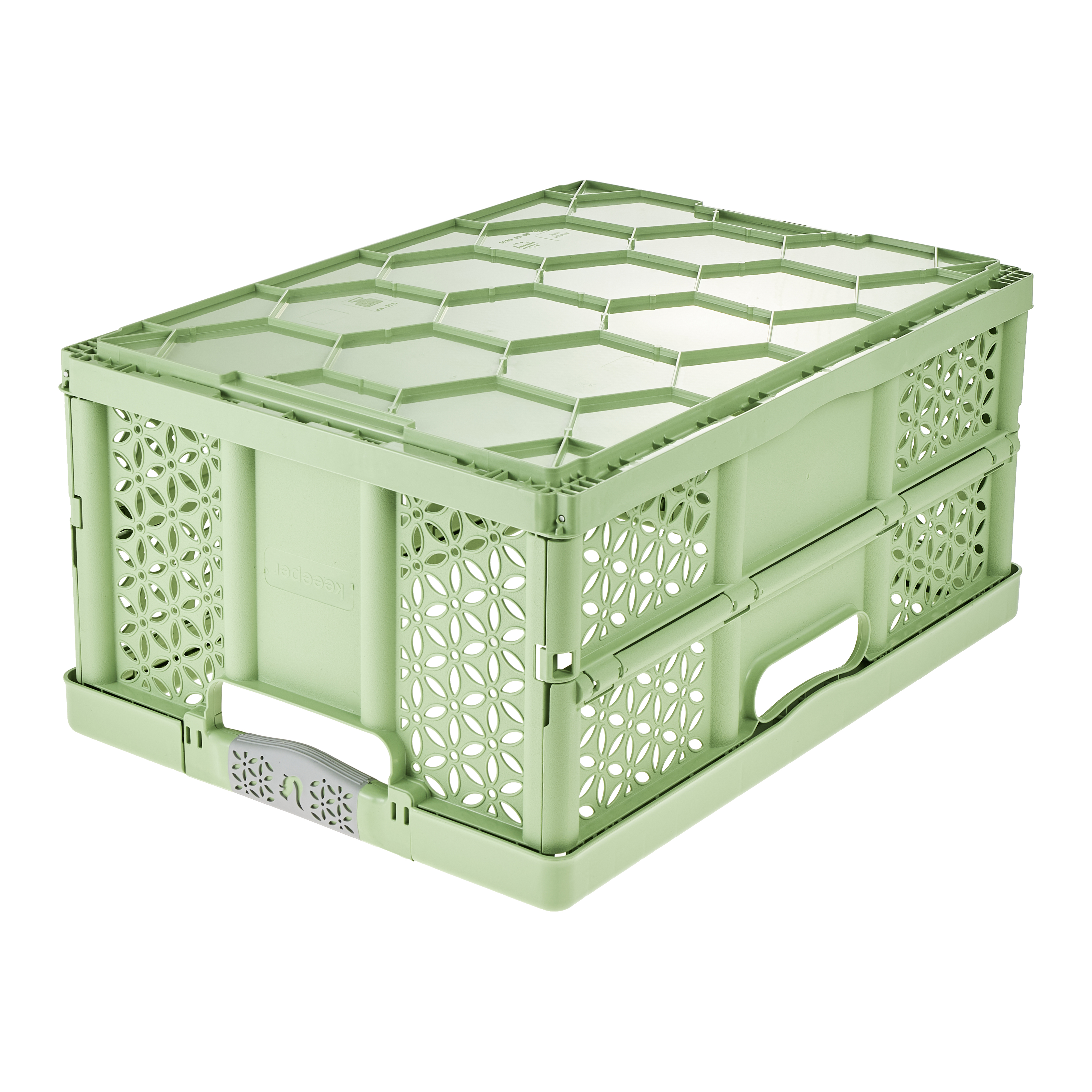 Keeeper Eco Ben kosz do przechowywania 45 l składany z miękkimi uchwytami Eco Gras Green 1021531900000